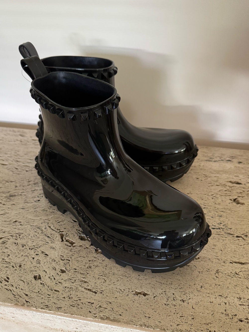 CARMEN SOL Made In Italy Graziano Jelly Studded Boots. Sz EU41. MSRP $295 - Picture 9 of 16